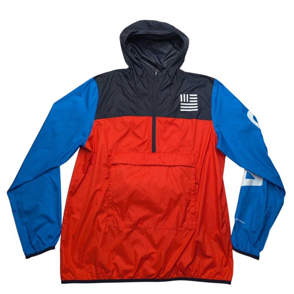 The North Face Fanorak Windbreaker Jacket Mens XL Red Blue Colorblock NF0A4CLO